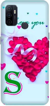PHONE WALEY.COM Back Cover for OPPO A53 (4G) , CPH2127 ,S letter,S name S word , Printed Back Cover