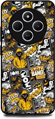 KEYCENT Back Cover for POCO M7 5G (COMIC, INSCRIPTION, HOOD, ART, TEXTURE, YELLOW, CARTOON