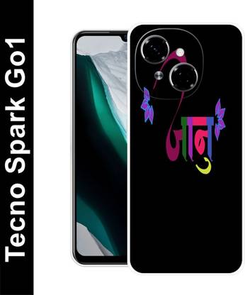 Bluvver Back Cover for tecno Spark Go 1 , KL4, Janu name back cover