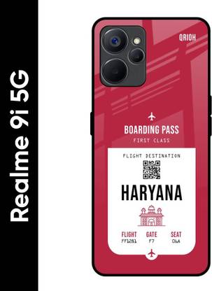 QRIOH Glass Back Cover for Realme 9i 5G