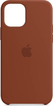 INNOPACE Back Cover for Brown Solid Silicone Apple iPhone 13 Promax Back Case