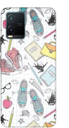 NDCOM Back Cover for VIVO T1x School Pattern Printed