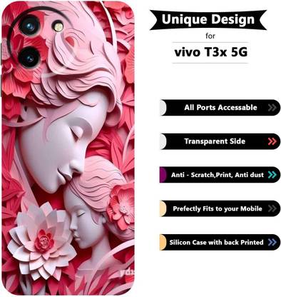 BUYMORE Back Cover for Vivo T3x 5G