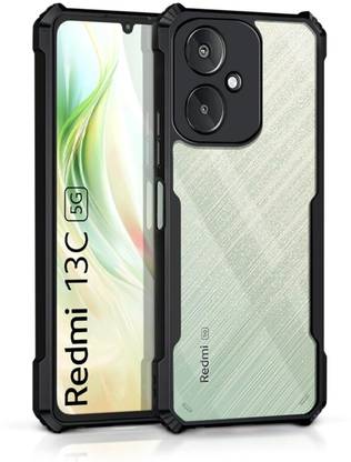 WOW Imagine Back Cover for Redmi 13C 5G | Poco M6 5G 360 Degree Camera Protection | Transparent Hybrid