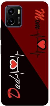 DIKRO Back Cover for vivo Y01, V2166, MOM, DAD, MOTHER, FATHER, LOVE
