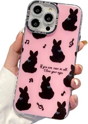 PEEPERLY Back Cover for iPhone 14 Playful Cartoon Bunny Phone Case