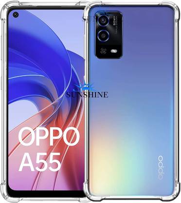 SUNSHINE Back Cover for Crystal Clear Back Cover Case for Polycarbonate Back Cover for OPPO-A55 (4G)