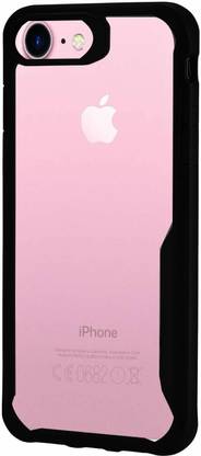 SUNSHINE Back Cover for IPHONE-SE (2020)| Shockproof Crystal Clear | 360 Degree Protection | Black Case Cover