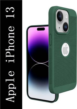 Coverskart Heat Absorption Back Cover for Apple iPhone 13, Hybird Ultra Slim Grid Honeycomb Design PC Case