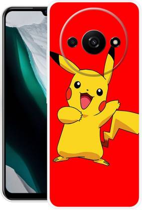 DIKRO Back Cover for POCO C61, MZB0GO0IN, PIKACHU, POKEMON, CARTOON