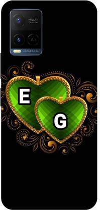 ThePrintlink Back Cover for Vivo Y33s, V2109, E G, E LOVE G, E G NAME, E G ALPHABET, LOVE