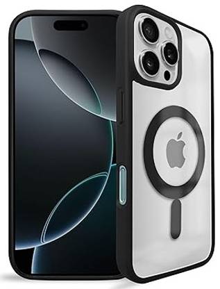 MOBIDEER Back Cover for Apple iPhone 16 Pro Max, Compatible with MagSafe | Not Yellowing & Scratch-Resistant