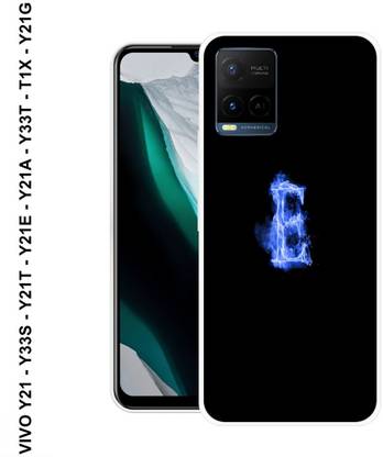 MOBECARE Back Cover for VIVO Y21 E, E LETTER, E WORD, E NAME, E ALPHABET, FIRE E