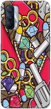 NDCOM Back Cover for Realme X7 Graffiti Latest Printed