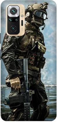PHONE WALEY.COM Back Cover for MI Redmi Note 10 Pro (4G), M2101K6P ,Army Pattern,indian army,Army love, Printed