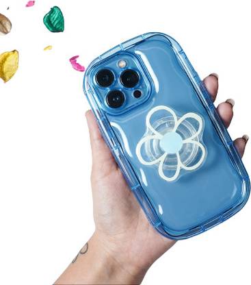 PEEPERLY Flower Bracket Pop Socket Back Cover for Apple iPhone 13 Pro Max