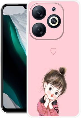 PHONE WALEY.COM Back Cover for infinix Smart 8HD,X6525, cute girl love back cover