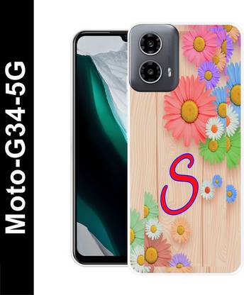 LUCKY MOBI.COM Back Cover for Motorola G34 5G, S NAME, S LOVE, S ALPHABET, S LETTER NAME
