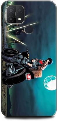 INDICRAFT Back Cover for OPPO A15s BOY, ANIME, BIKE, ALONE, CARTOON, SKY