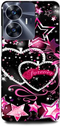 ORBIQE Back Cover for Vivo Y02 LOVE, FOREVER, COUPLE, HEART, STAR