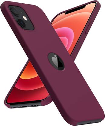 VONZEE Back Cover for iphone 12/ iPhone 12 Pro (6.1 inches) Ultra Thin Liquid Silicone Logo Cut Case Cover