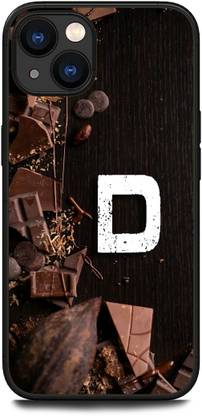 KEYCENT Back Cover for APPLE iPhone 15 Plus D, D LETTER, D NAME, CHOCOLATE , BROWN, ALPHABET