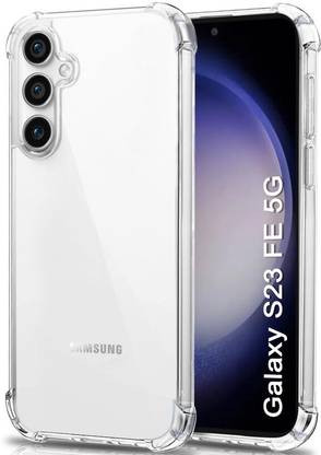 Vlmbr mobilecover Back Cover for Ultra Clear Soft Silicone Back Case for Samsung Galaxy S23 FE Transparent Black.71