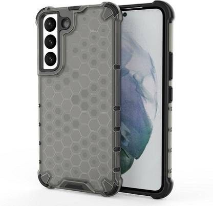 Accessories Kart Back Cover for Samsung S22 Edge to Edge Boom Transparent Honeycomb case