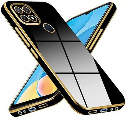 whiteman Back Cover for Mi A1 2022 Back Cover | 6d chrome Gold | Raised Edges | Super Soft-Touch