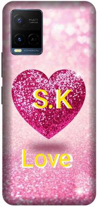 3D U PRINT Back Cover for VIVO Y21E ,V2111 S letter,S name S word