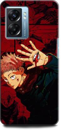 KEYCENT Back Cover for Realme Narzo 50 5G, RMX3571 YUJI ITADORI, ANIME, NEON, CARTOON, JUJUTSU KAISEN, RED