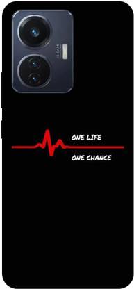 Bluvver Back Cover for QOO Z6 44W, i2206 One Life,One Chance
