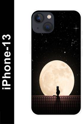 COVERBAK Back Cover for Apple Iphone 13, MOON,SKY,BOY,CLOUD