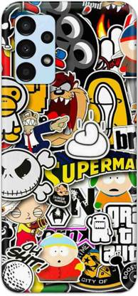 NDCOM Back Cover for Samsung Galaxy A13 4G Cartoon Sticker Printed