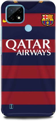 play fast Back Cover for Realme C25Y, RMX3268 QATAR, AIRWAYS, FCB, BARCELONA
