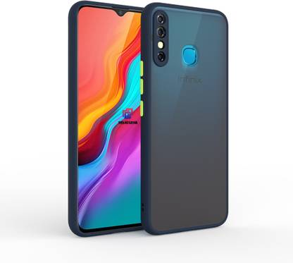 Resolute Back Cover for Infinix Hot 8, DelhiGear Hard Case, Blue
