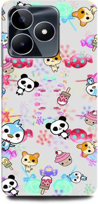ORBIQE Back Cover for Realme C51 NEON TRAP BOY, PANDA, GALAXY, GAME OVER