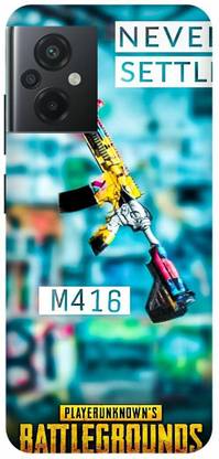 FRONK Back Cover for POCO M5, MZB0CEZIN, PUBG, GAME, GUN, M416, BANDOOK