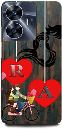 ORBIQE Back Cover for Vivo Y02T RA, R LOVE A, A LOVE R, R LETTER, A LETTER, RA NAME