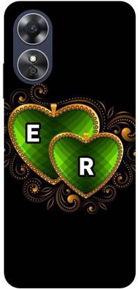 ThePrintlink Back Cover for Oppo A17, CPH2477, E R, E LOVE R, E R NAME, E R ALPHABET, LOVE