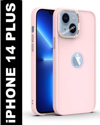 MobiLooks Back Cover for Apple iPhone 14 Plus, Hybird Liquid Silicone Metal Shiny Ring Case