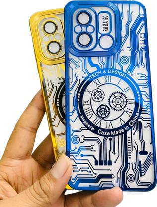 FEWSHION Back Cover for Stylish and Unique Tech Design Mobile Cover for Redmi 11A and Redmi 12C