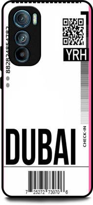 WallCraft Back Cover for Motorola Edge 30 (DUBAI, BORADING PASS, STICKER, FLIGHT TICKET