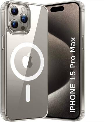 FIEUSCHE Back Cover for Apple iPhone 15 Pro Max Compatible with MagSafe Ultra-Hybrid Shockproof Bumper Case