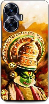 INDICRAFT Back Cover for Realme Narzo N55 THEYYAM, KERALA FOLK, ONAM, FESTIVAL, GOD