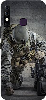 Rockyard Back Cover for Infinix Hot 8, X650C, INDIAN, ARMY, SOLDIER, FOJI