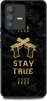 INDICRAFT Back Cover for Vivo V23 5G (GUN, PISTOL, ARMY, REVOLVER, MILITARY, REFILE, WEAPON )