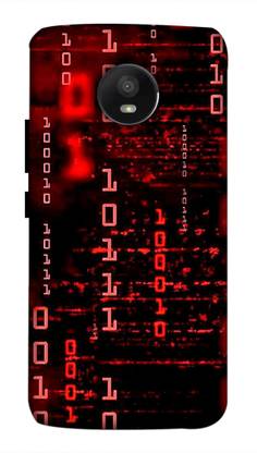 NDCOM Back Cover for Moto e4 plus Red Coding