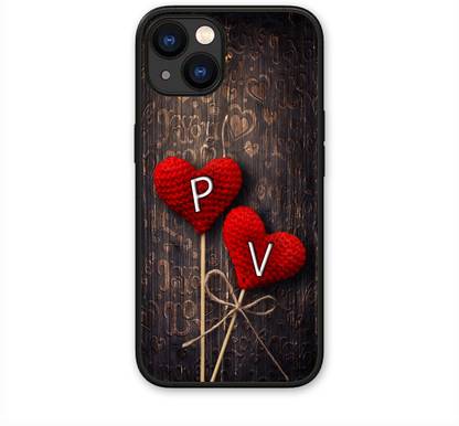 ORBIQE Back Cover for APPLE iPhone 13 PV, P LOVE V, V LOVE P, P LETTER, V LETTER, PV NAME