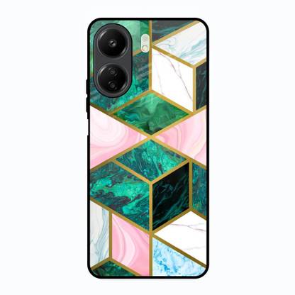 QRIOH Glass Back Cover for Redmi 13C